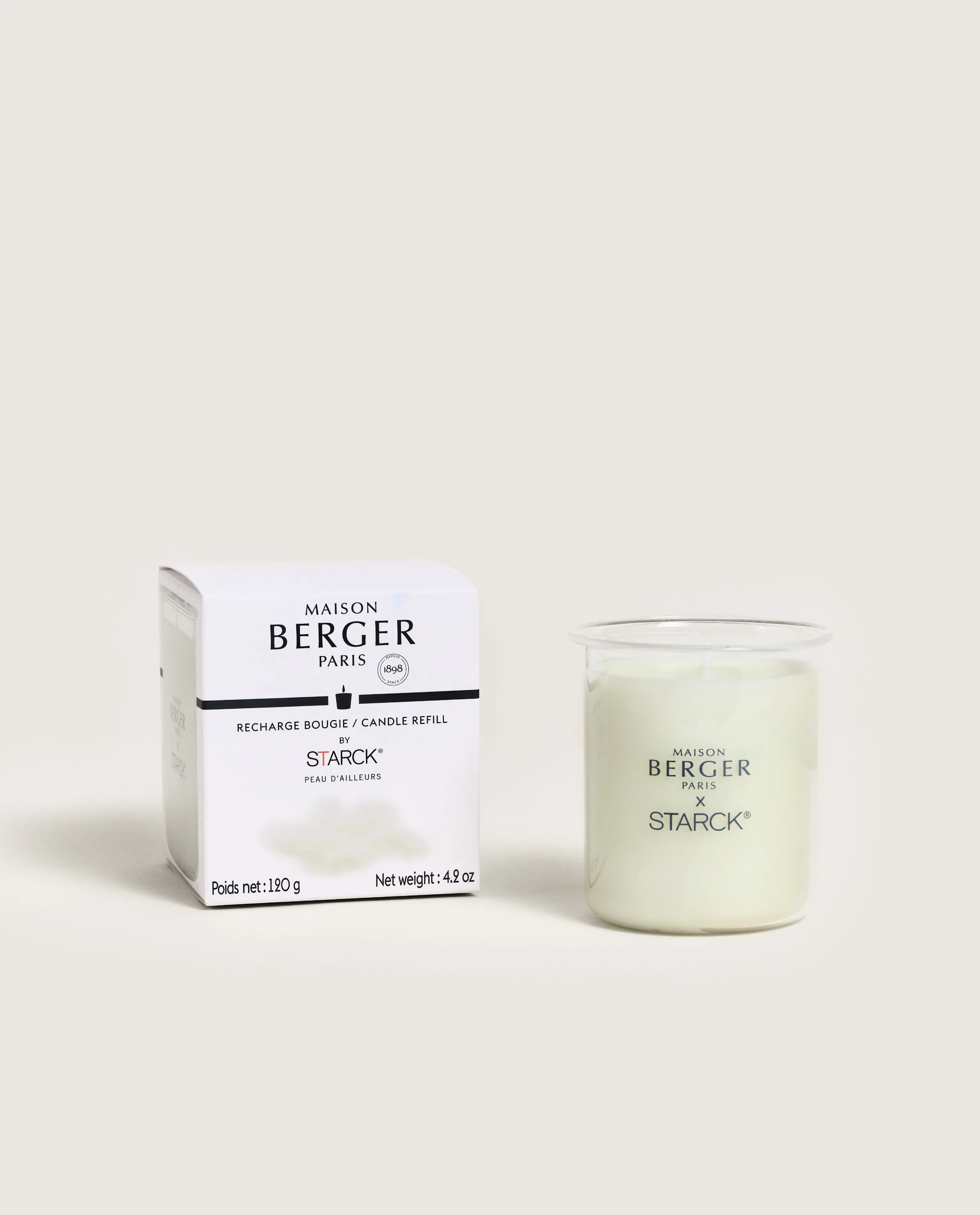 Geurkaars navulling voor design kandelaar Photophore by Starck Peau d'Ailleurs - Image 4